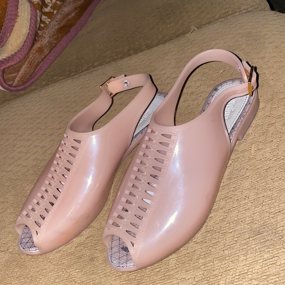 Melissa + Jason Wu jelly flats sandals